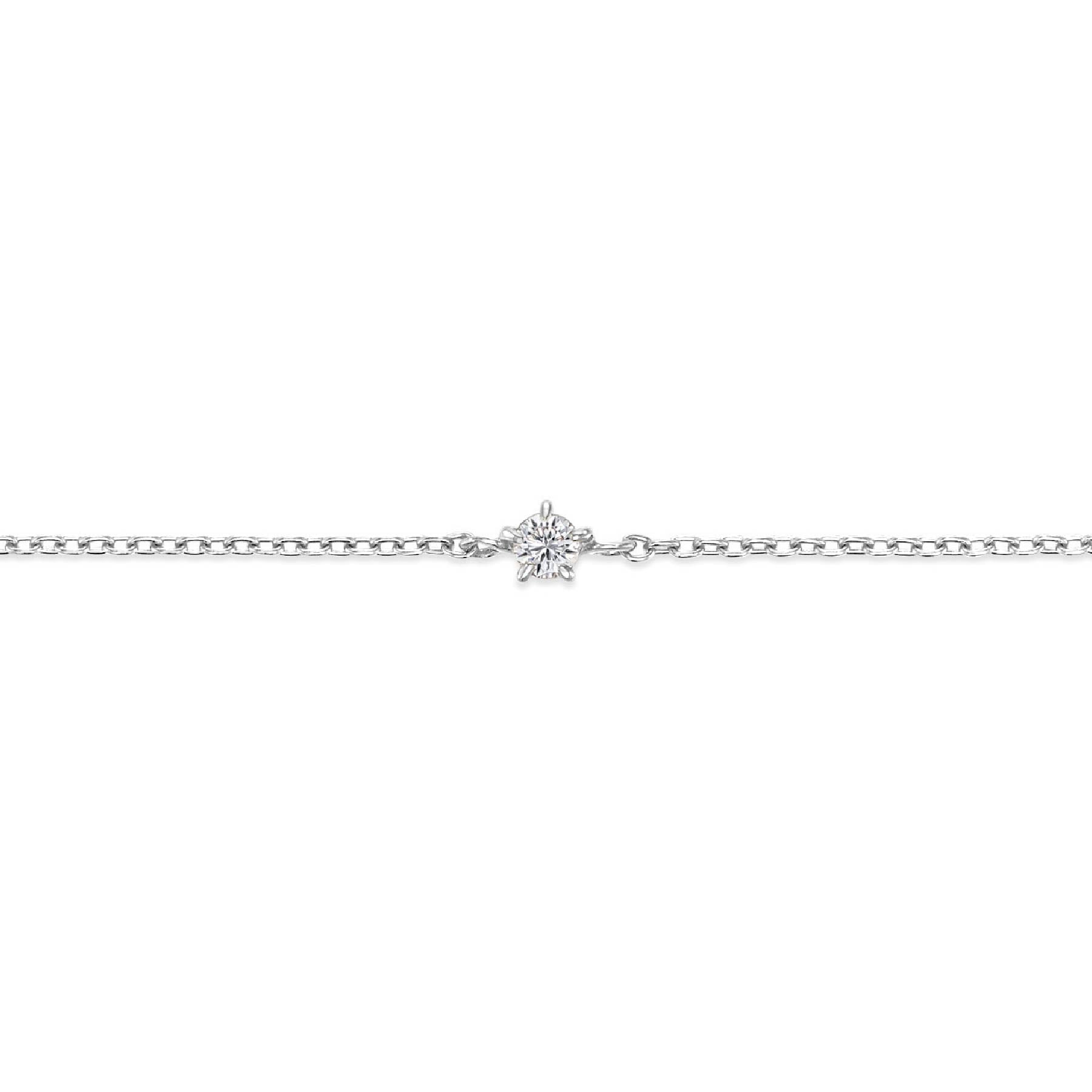 ラボグロウンダイヤモンド 0.033ct ソリティア ブレスレット プラチナ