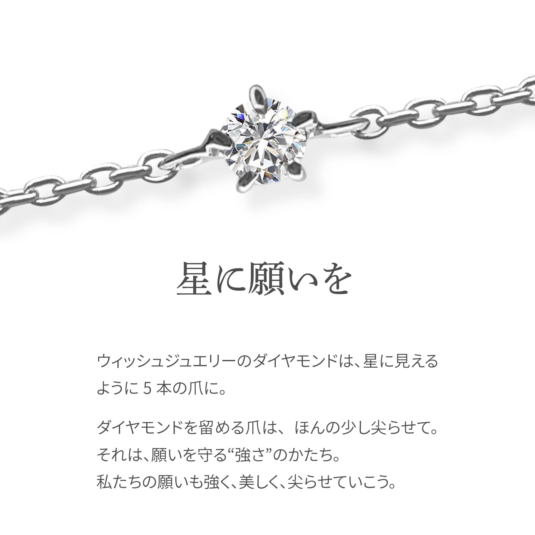 ラボグロウンダイヤモンド 0.033ct ソリティア ブレスレット プラチナ