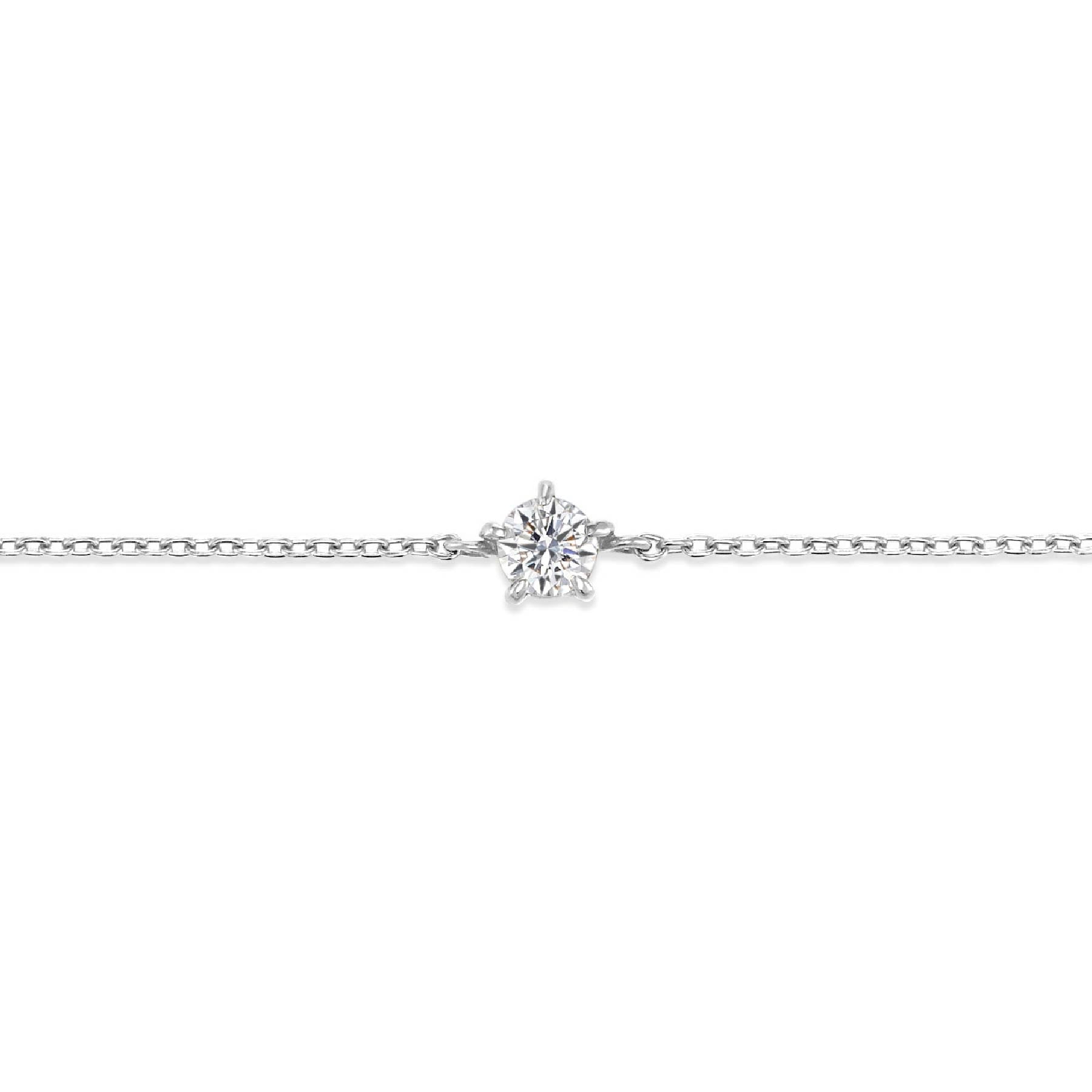 ラボグロウンダイヤモンド 0.1ct ソリティア ブレスレット プラチナ