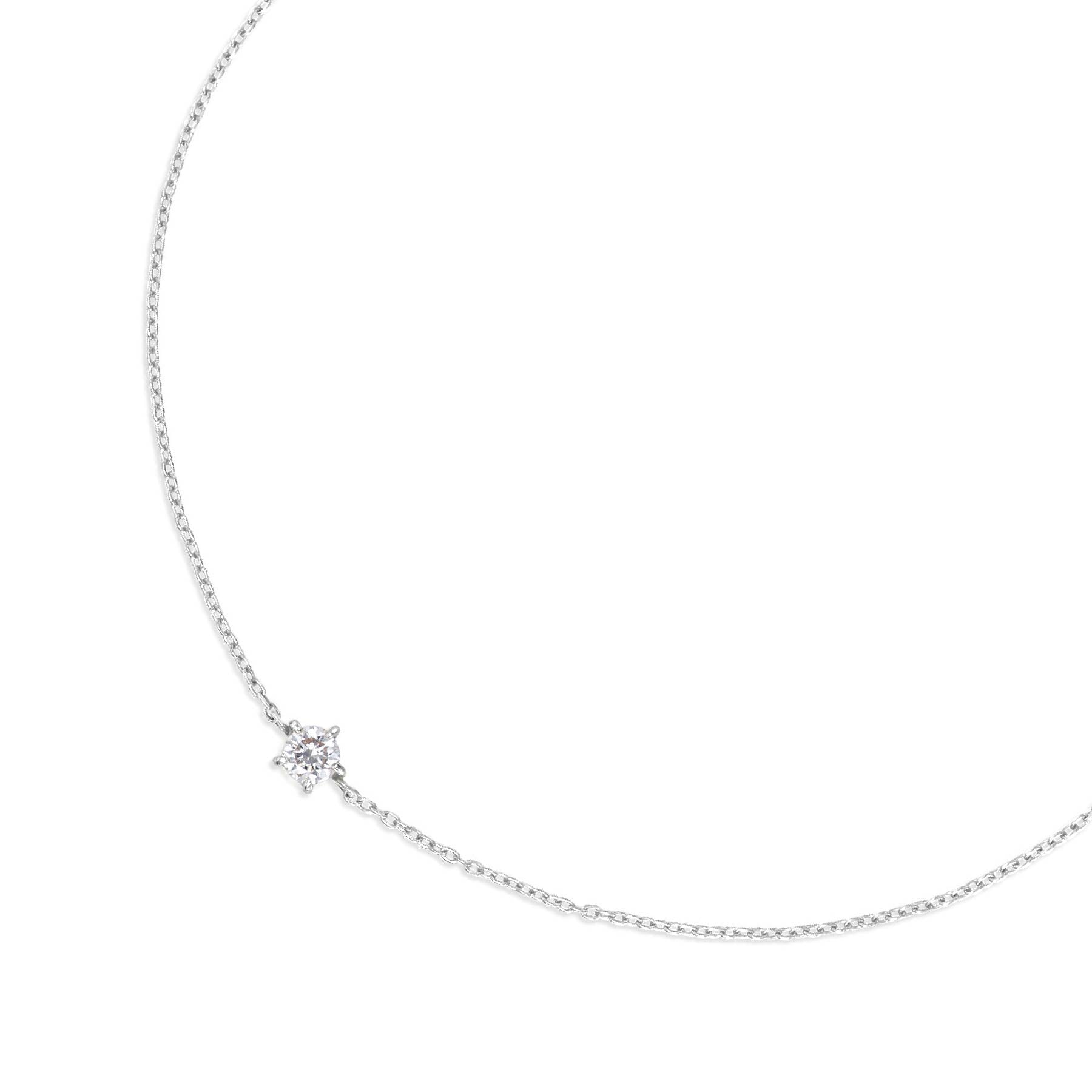 ラボグロウンダイヤモンド 0.1ct ソリティア ブレスレット プラチナ
