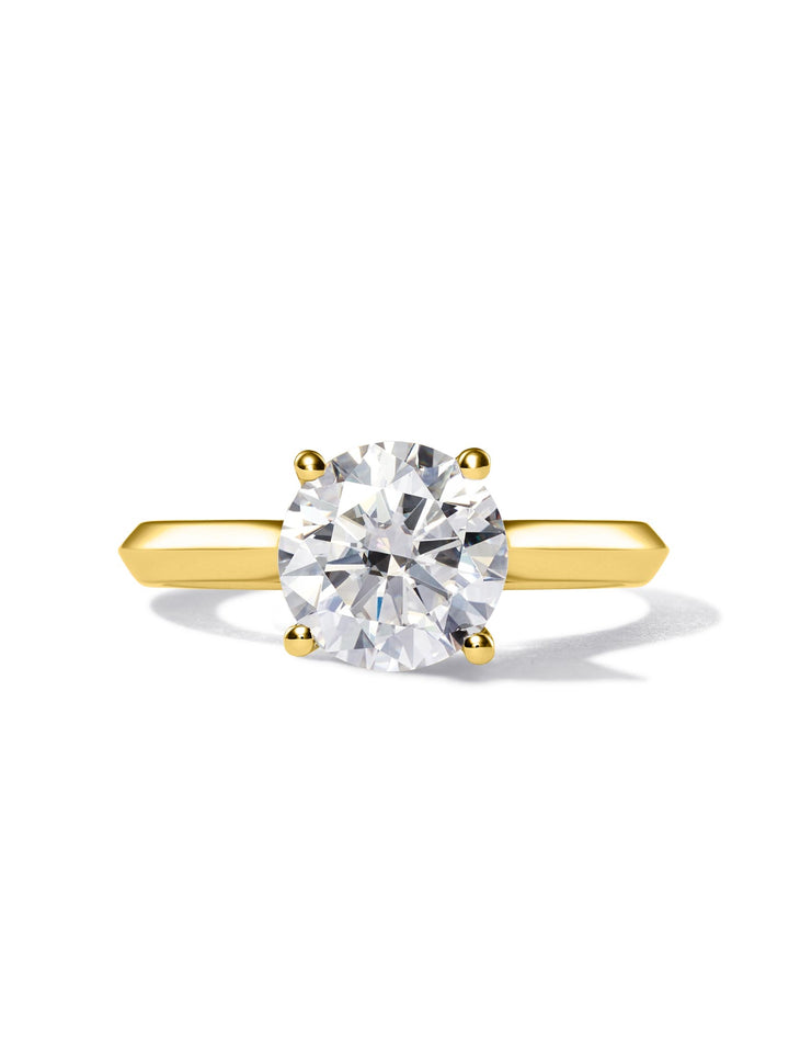 エレガントなソリティアリング 2.01ct 18K イエローゴールド 4つ爪 ソリティア リング – NEXT