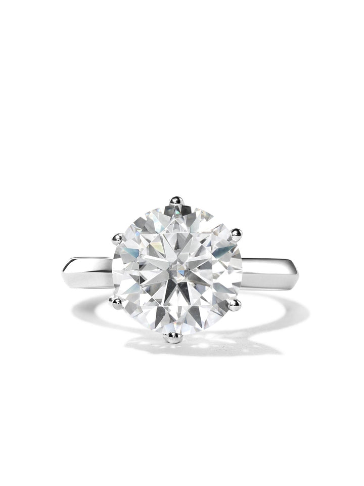 4.01ct プラチナ 6つ爪 ソリティア リング