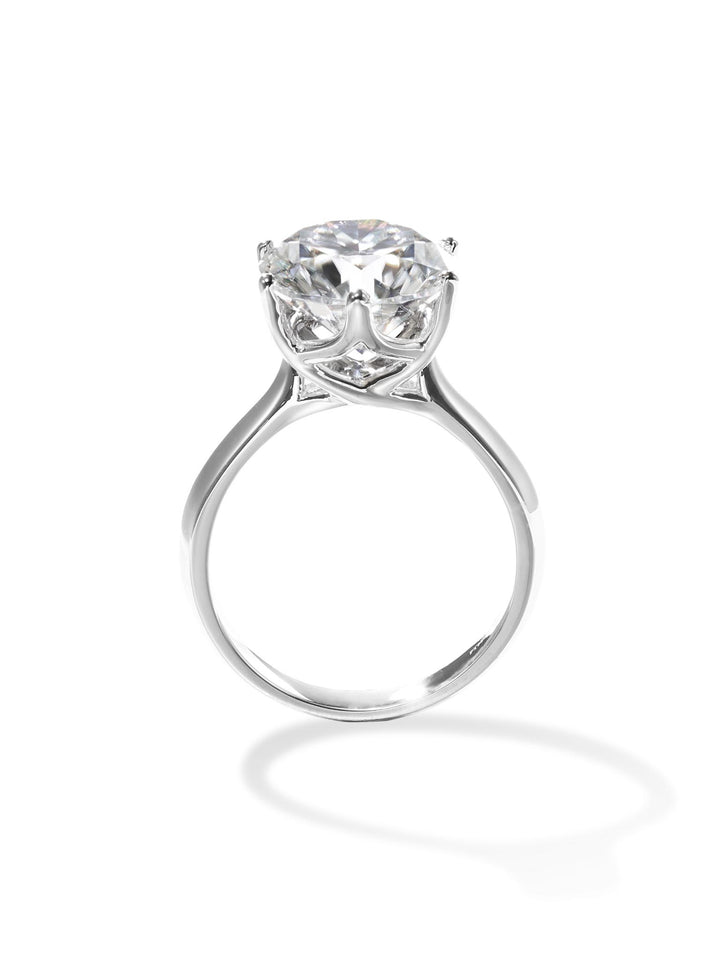 4.01ct プラチナ 6つ爪 ソリティア リング