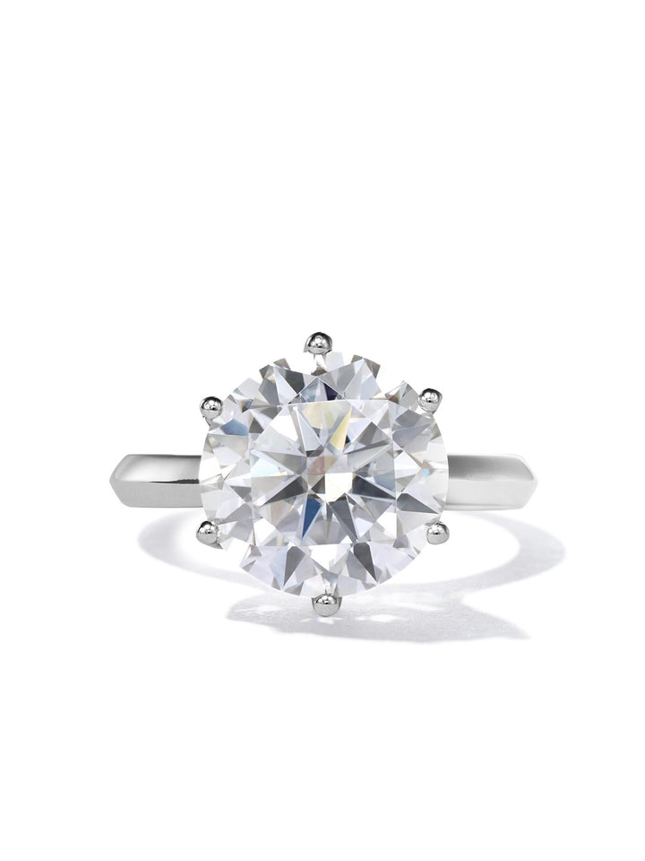 5.01ct プラチナ 6つ爪 ソリティア リング
