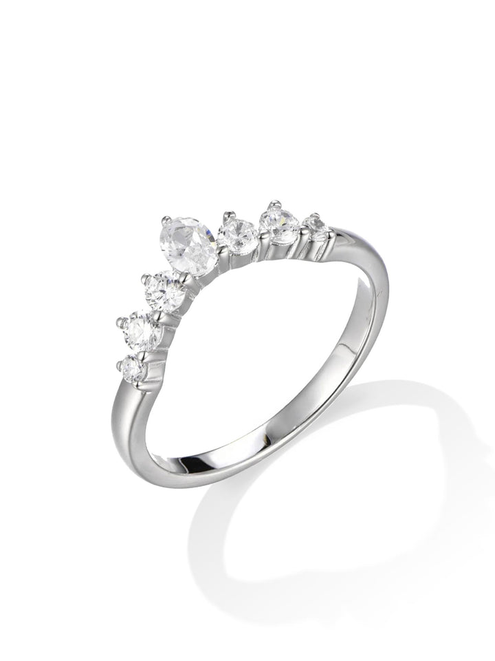 0.48ct プラチナ Vライン リング