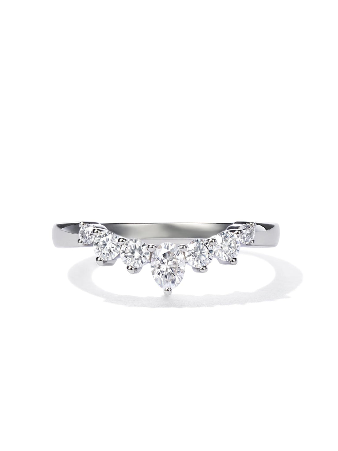 0.48ct プラチナ Vライン リング