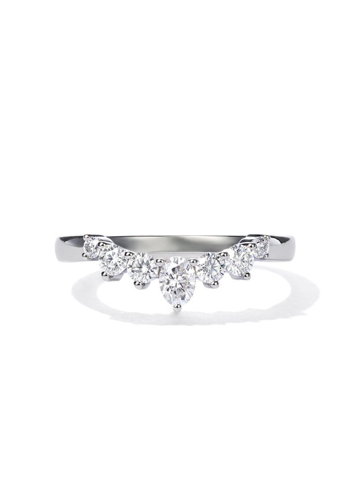 0.48ct プラチナ Vライン リング