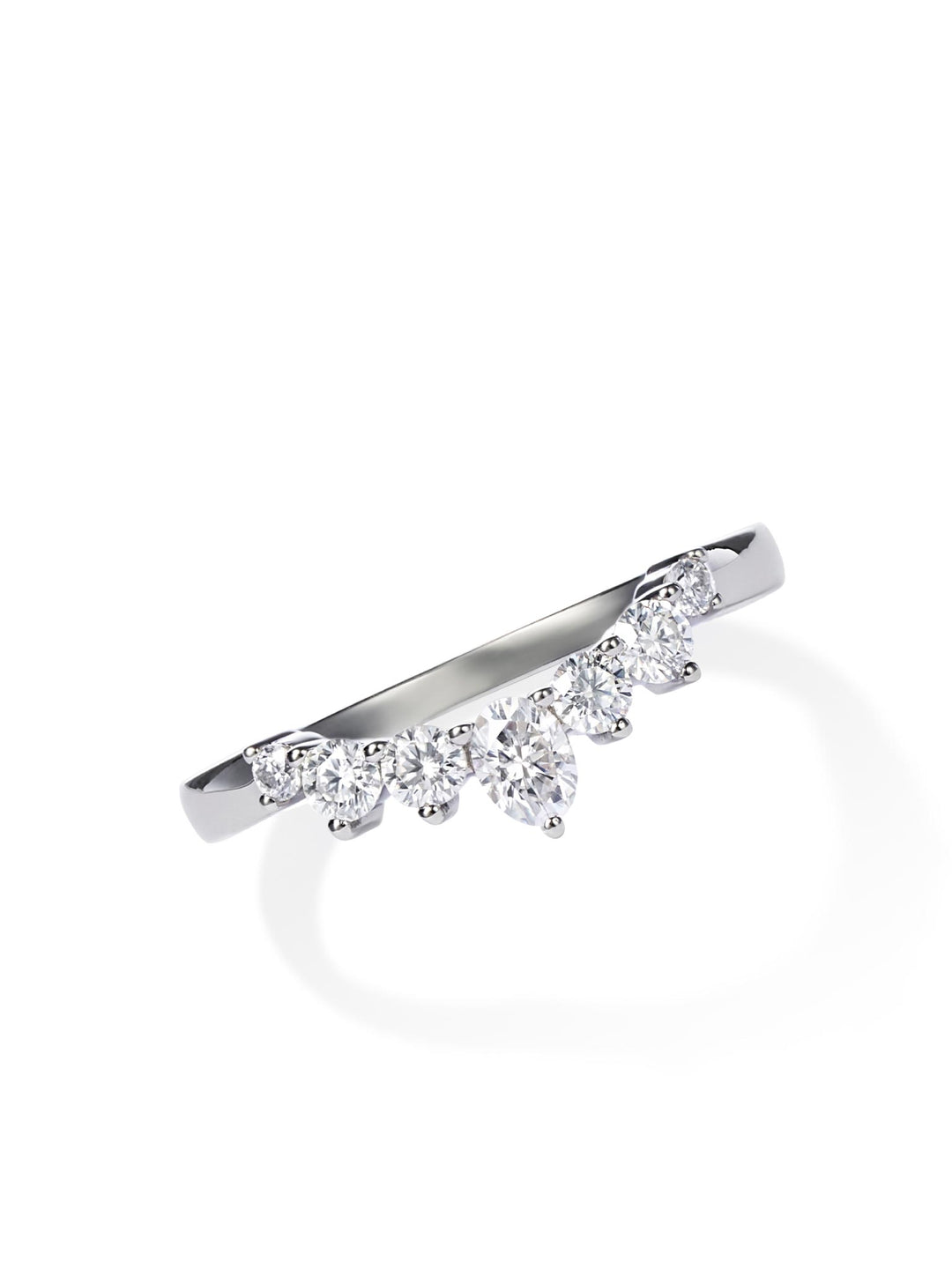 0.48ct プラチナ Vライン リング