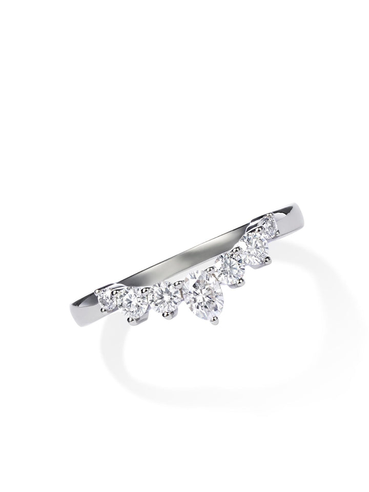 0.48ct プラチナ Vライン リング