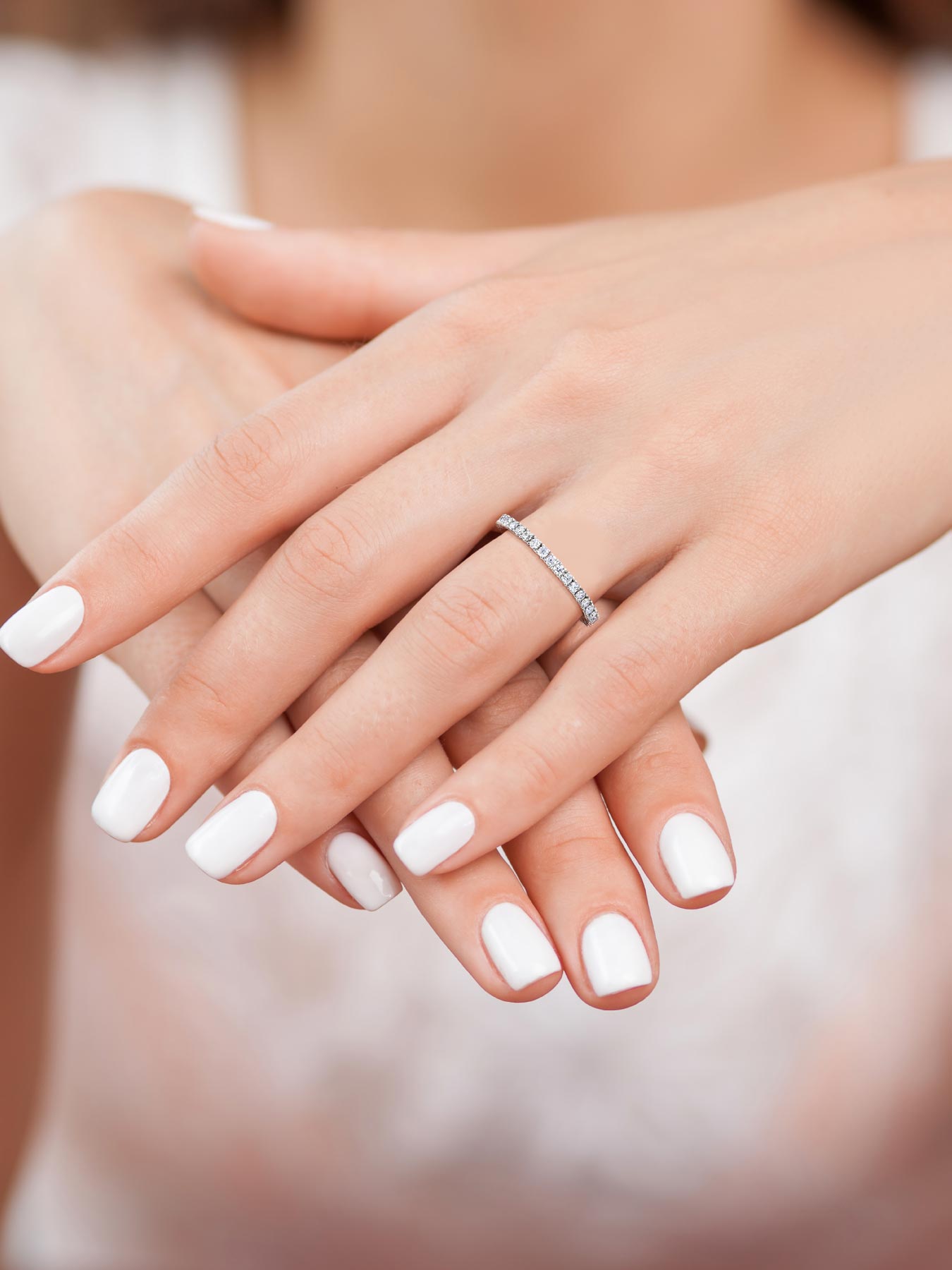 0.81ct プラチナ フルエタニティ リング | NEXT DIAMOND NEW YORK