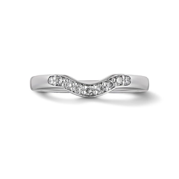 0.13ct ラボグロウンダイヤモンド ウィッシュボーン リング プラチナ