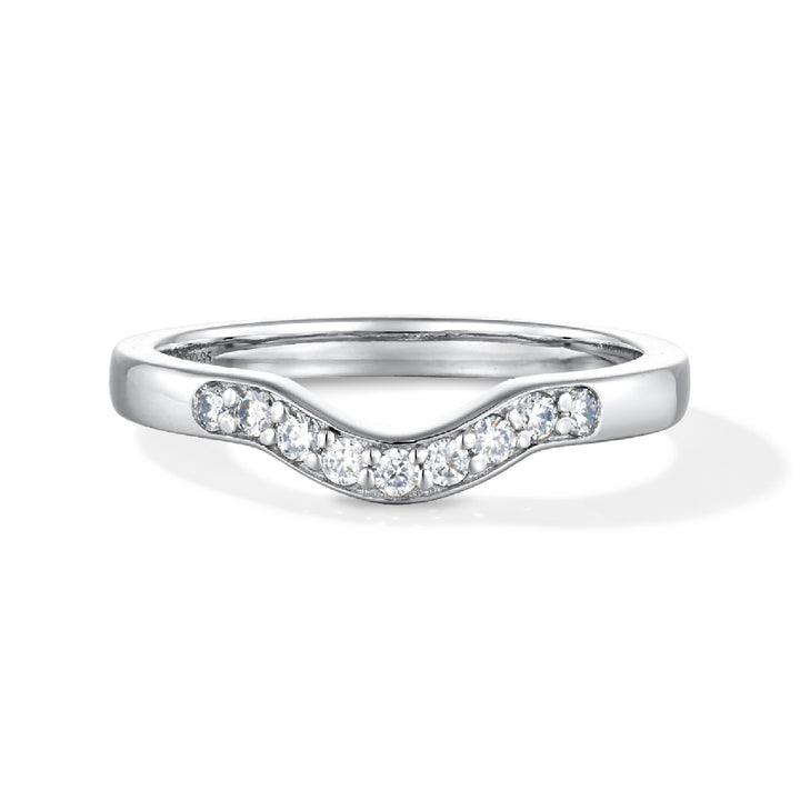 0.13ct ラボグロウンダイヤモンド ウィッシュボーン リング プラチナ