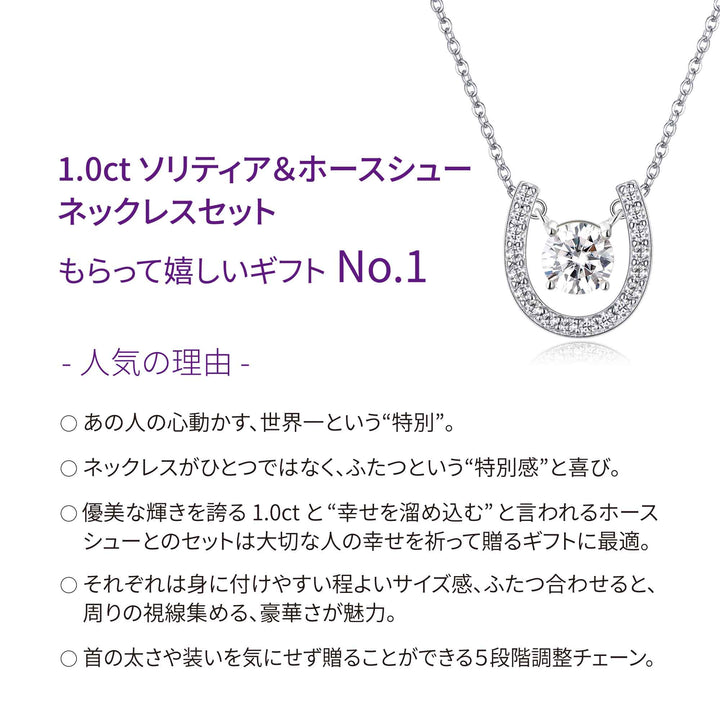 1.27ct モアサナイト ソリティア ホースシュー セット シルバー925