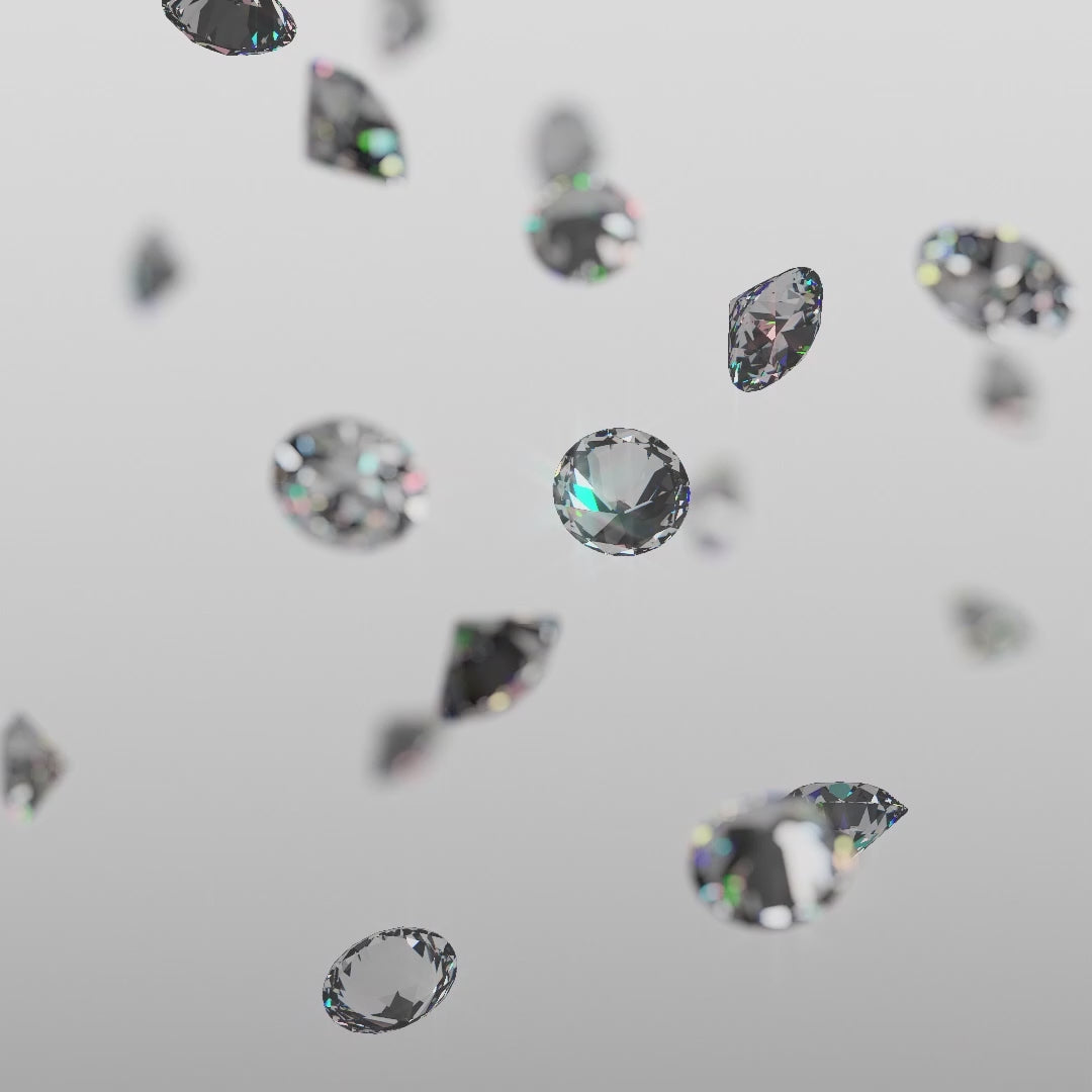 0.75ct モアサナイト フラワー ５連チェーン ピアス シルバー925