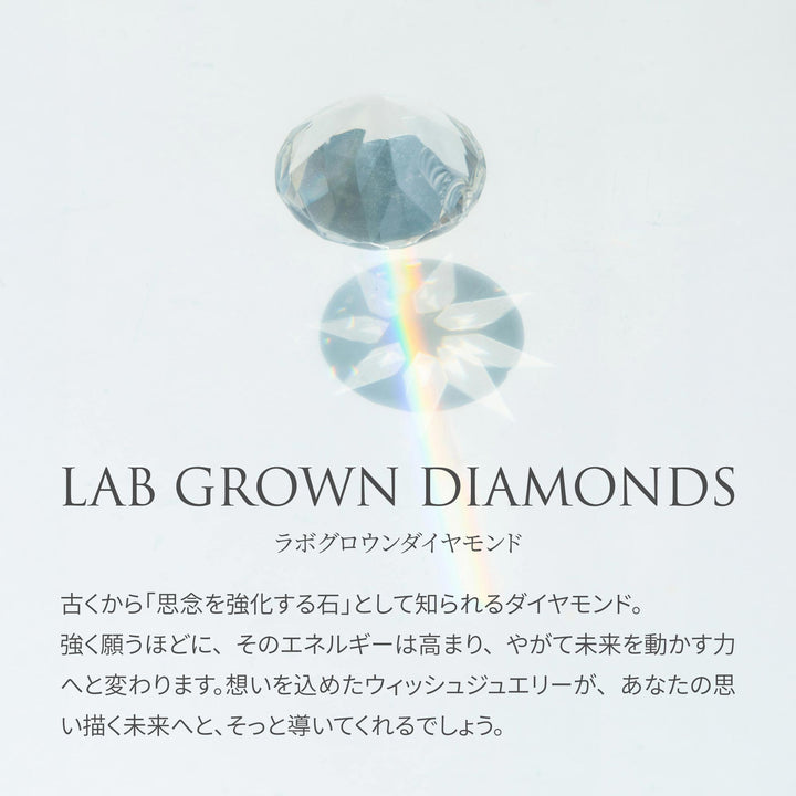 ラボグロウンダイヤモンド 0.1ct ソリティア ブレスレット 18K イエローゴールド