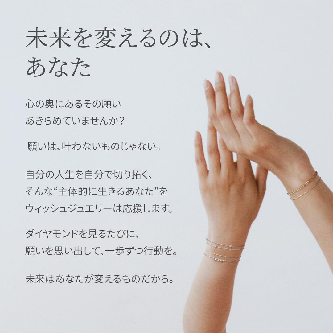 ラボグロウンダイヤモンド 0.1ct ソリティア ブレスレット プラチナ