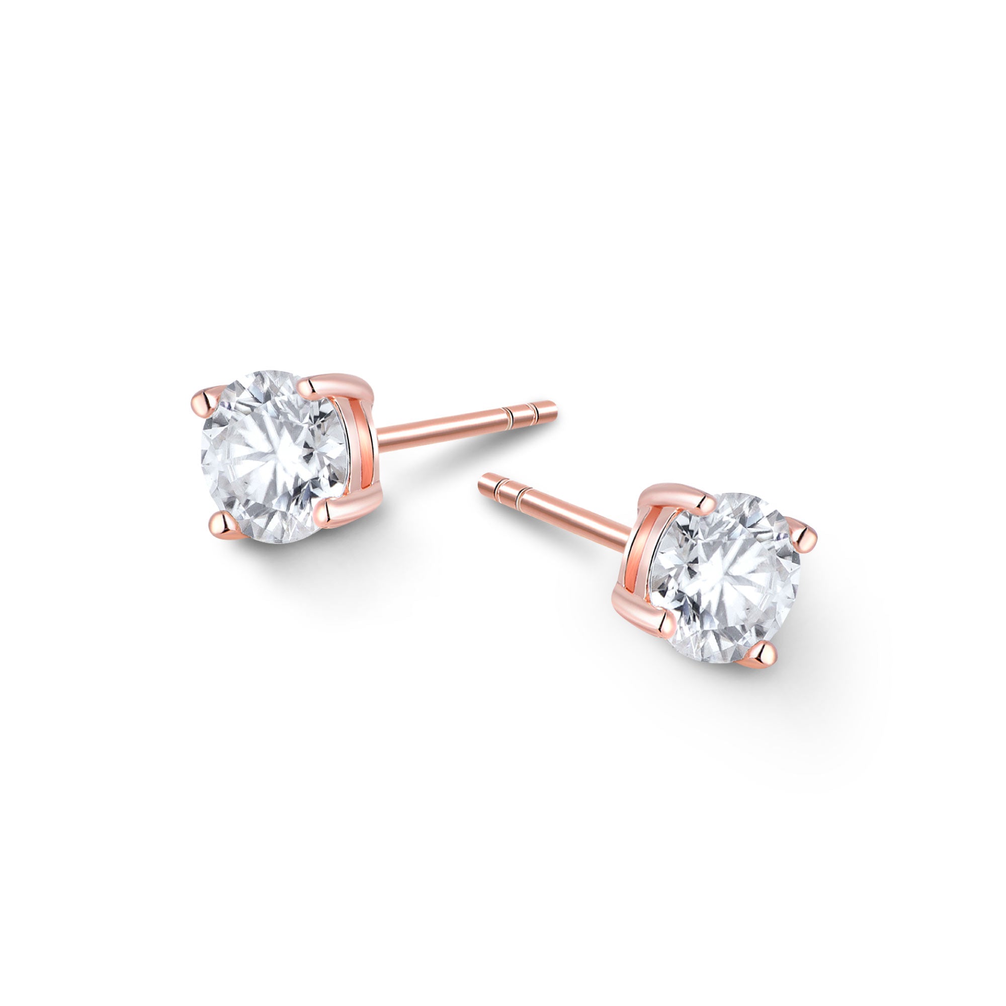 ソクラテス　ノーブランド　ピアス　最高級モアサナイト　値下げしました10K 1.0ct モアサナイト 4本爪 ソリティア ピアス シルバー925 | NEXT