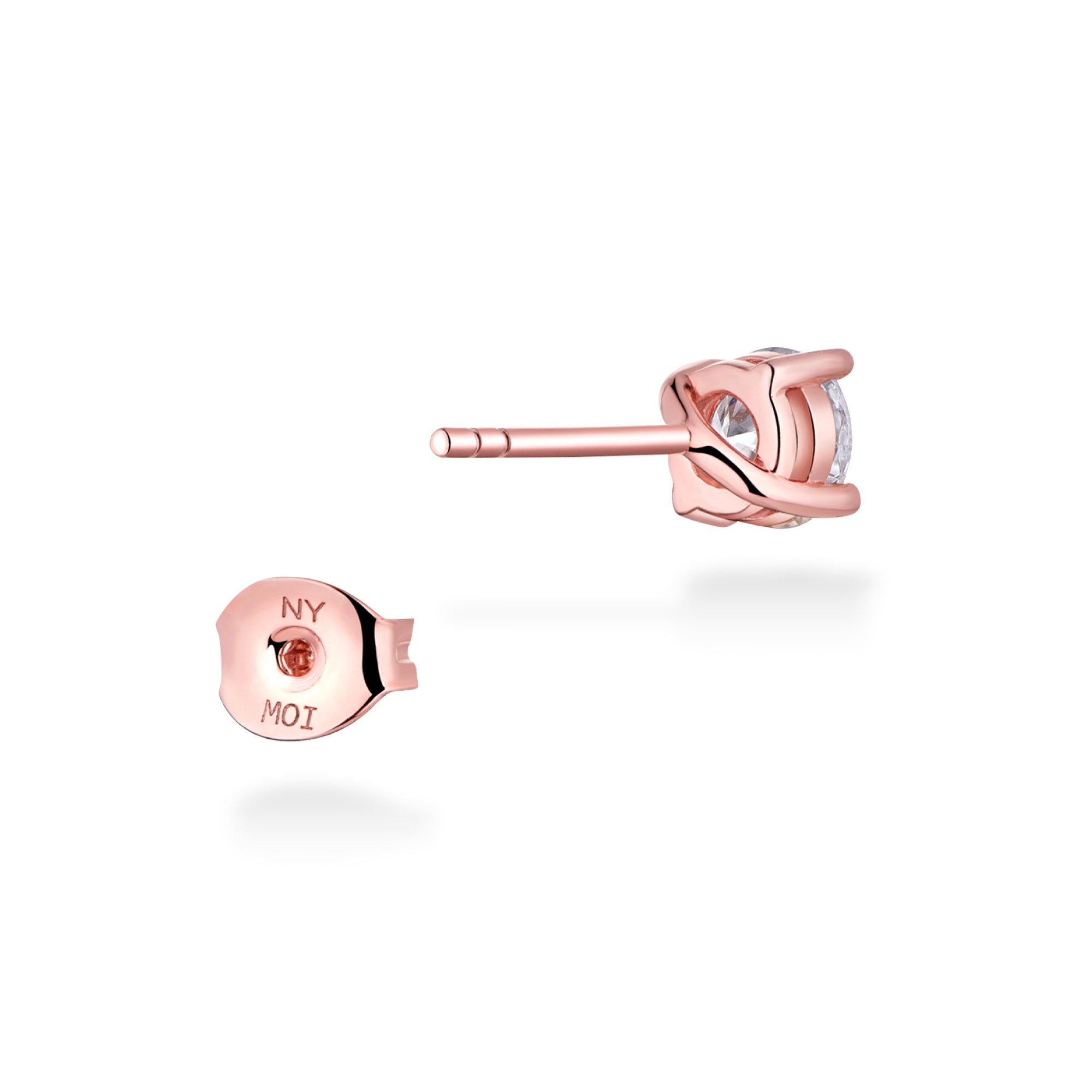 1.0ct モアサナイト 4本爪 ソリティア ピアス シルバー925 | NEXT