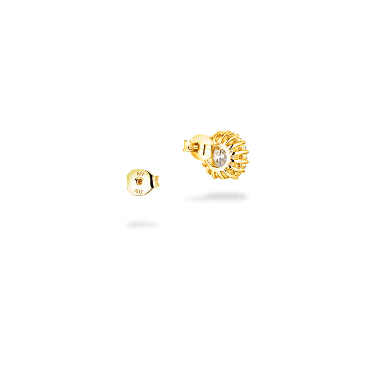 1.24ct モアサナイト ヘイロー ピアス シルバー925