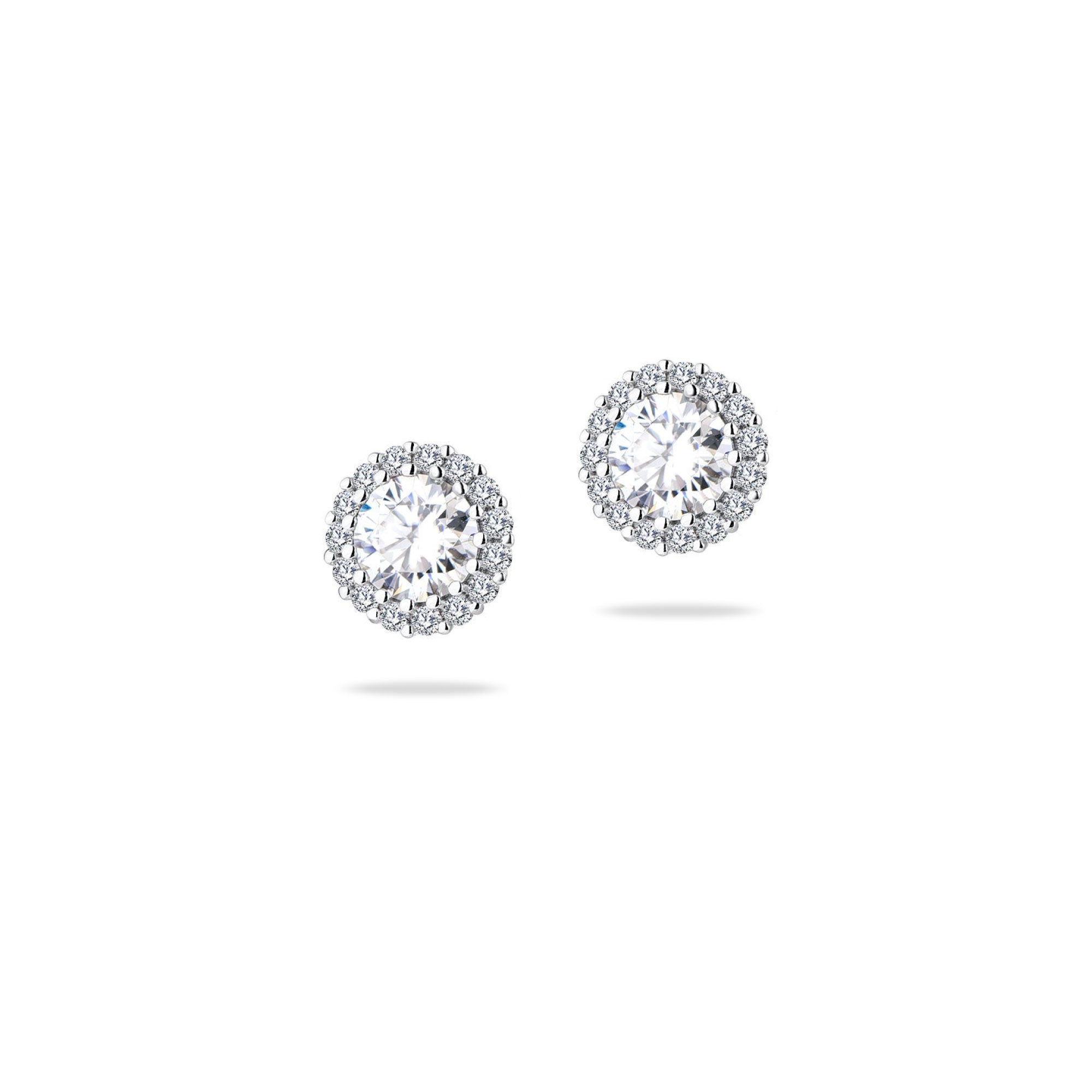 2.45ct モアサナイト ヘイロー ピアス シルバー925 | NEXT