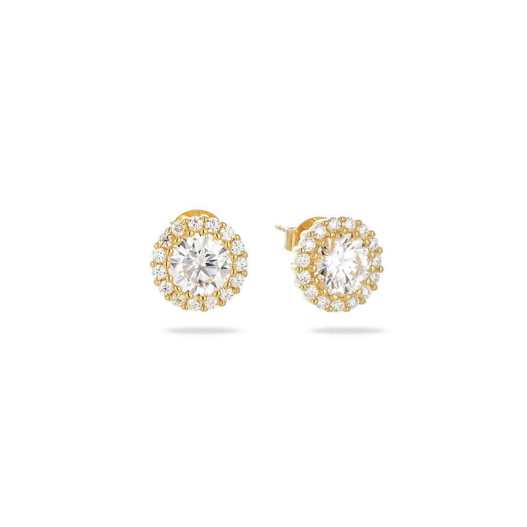 2.45ct モアサナイト ヘイロー ピアス シルバー925