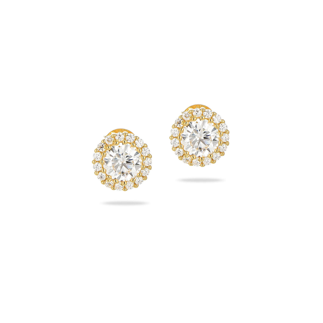 2.45ct モアサナイト ヘイロー ピアス シルバー925