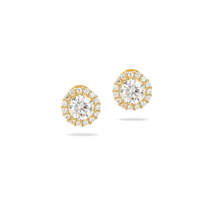 2.45ct モアサナイト ヘイロー ピアス シルバー925