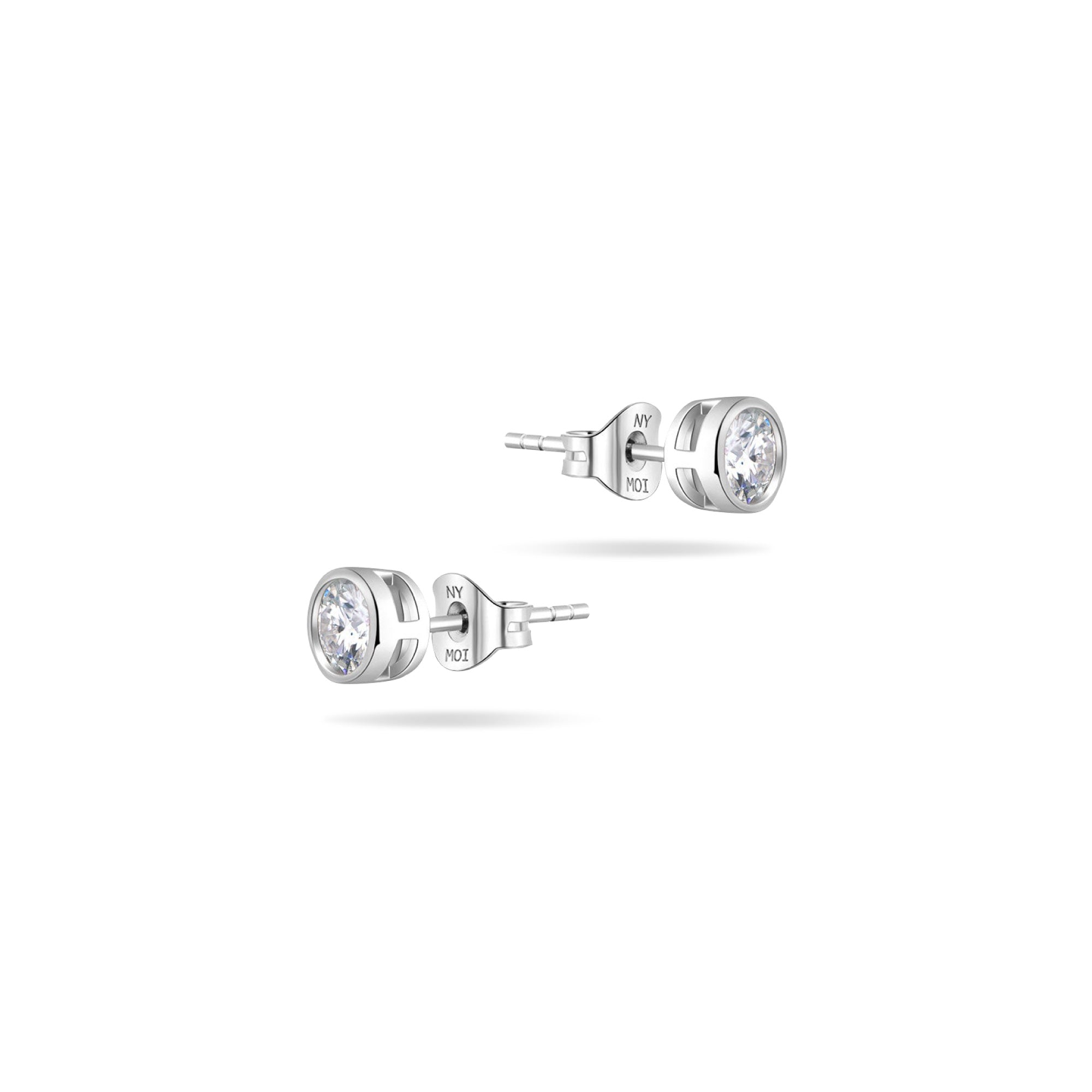 1.0ct モアサナイト ベゼル ピアス シルバー925 | NEXT DIAMOND NEW