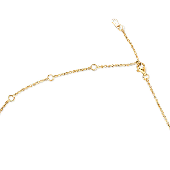 0.3ct モアサナイト 4本爪 ソリティア ネックレス シルバー925 イエローゴールドコーティング