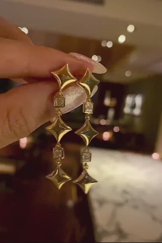 ✖️ルウナ コラボコレクション モアサナイト スターピアス