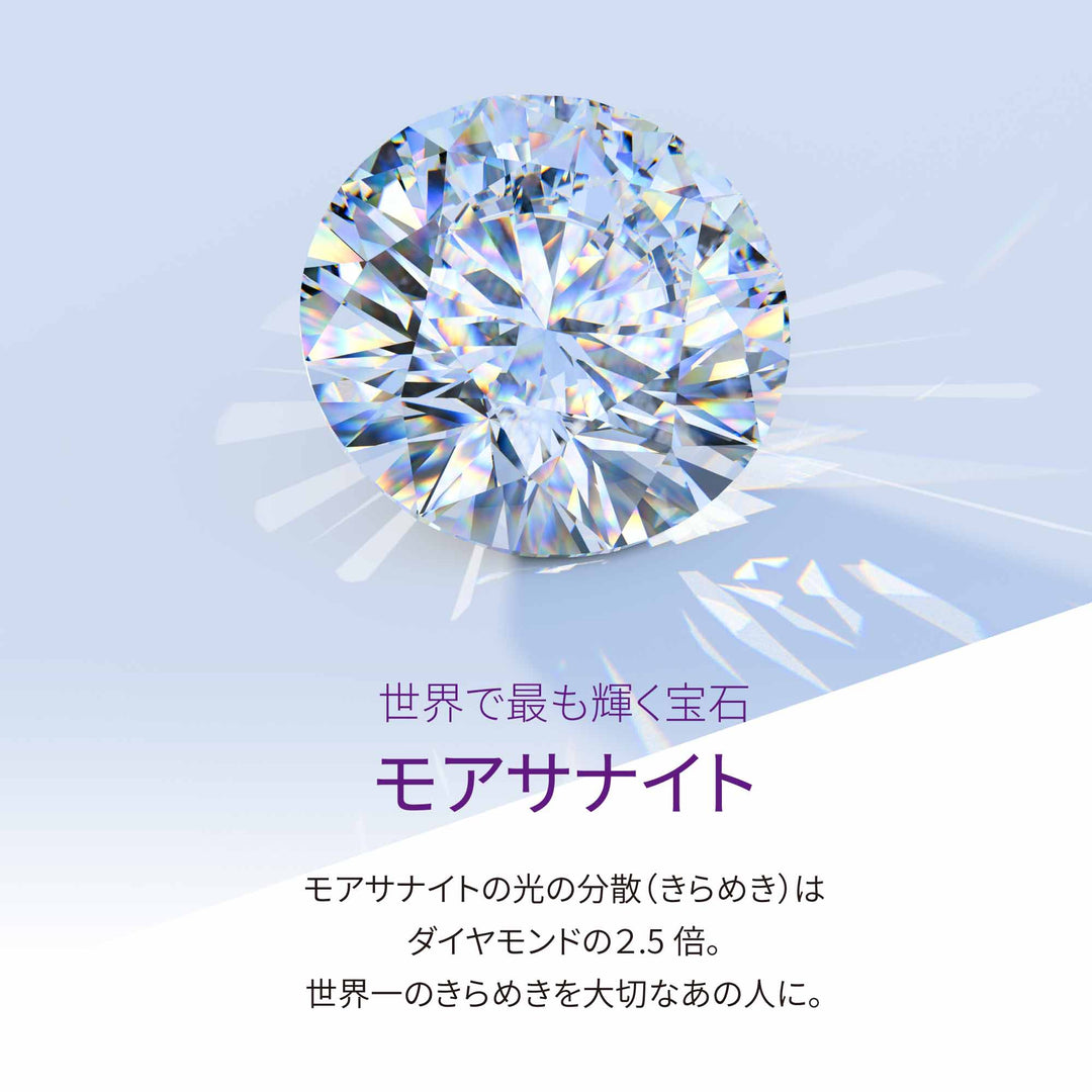0.3ct モアサナイト ベゼル ネックレス シルバー925 | NEXT DIAMOND 