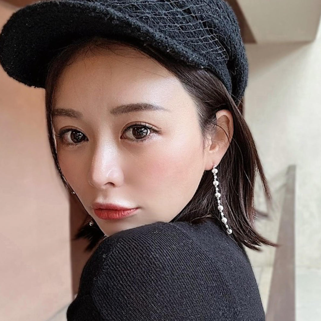 ✖️ルウナ コラボコレクション モアサナイト パールピアス