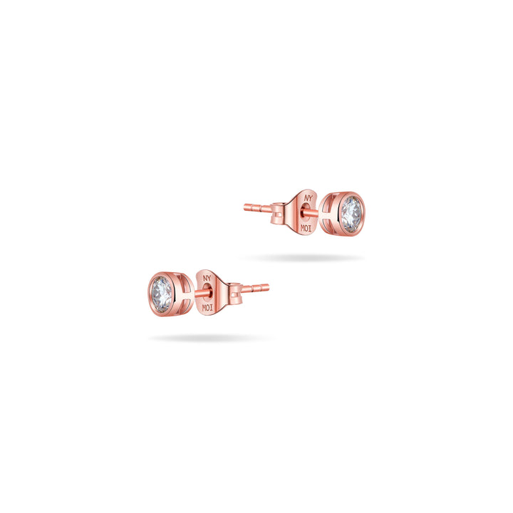 0.6ct モアサナイト ベゼル ピアス シルバー925
