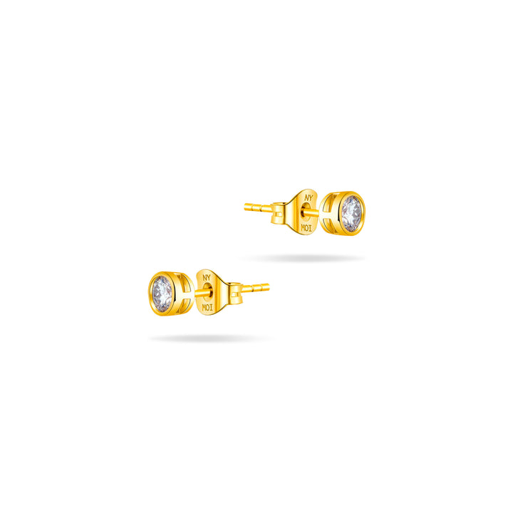0.6ct モアサナイト ベゼル ピアス シルバー925