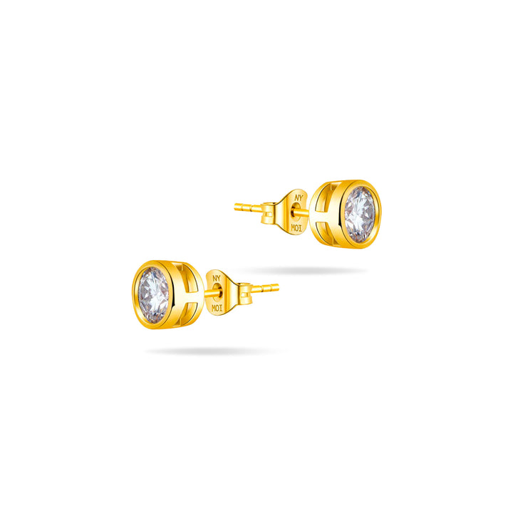 2.0ct モアサナイト ベゼル ピアス シルバー925