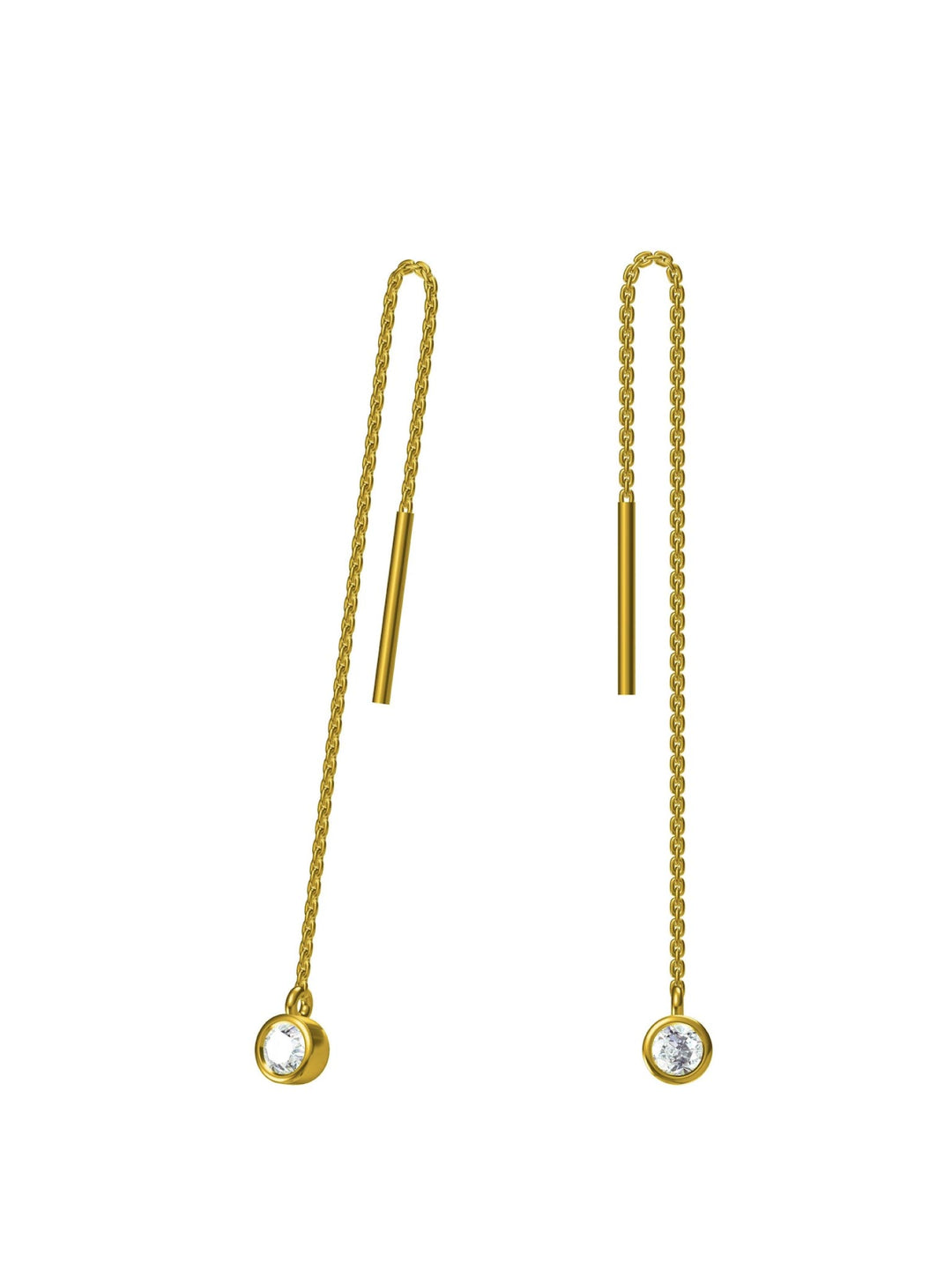 0.2ct ラボグロウンダイヤモンド ぶらさがり ロング ピアス 18K イエローゴールド
