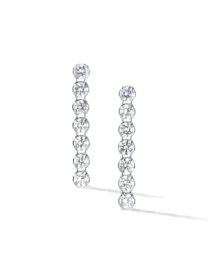 0.21ct プラチナ ライン ピアス