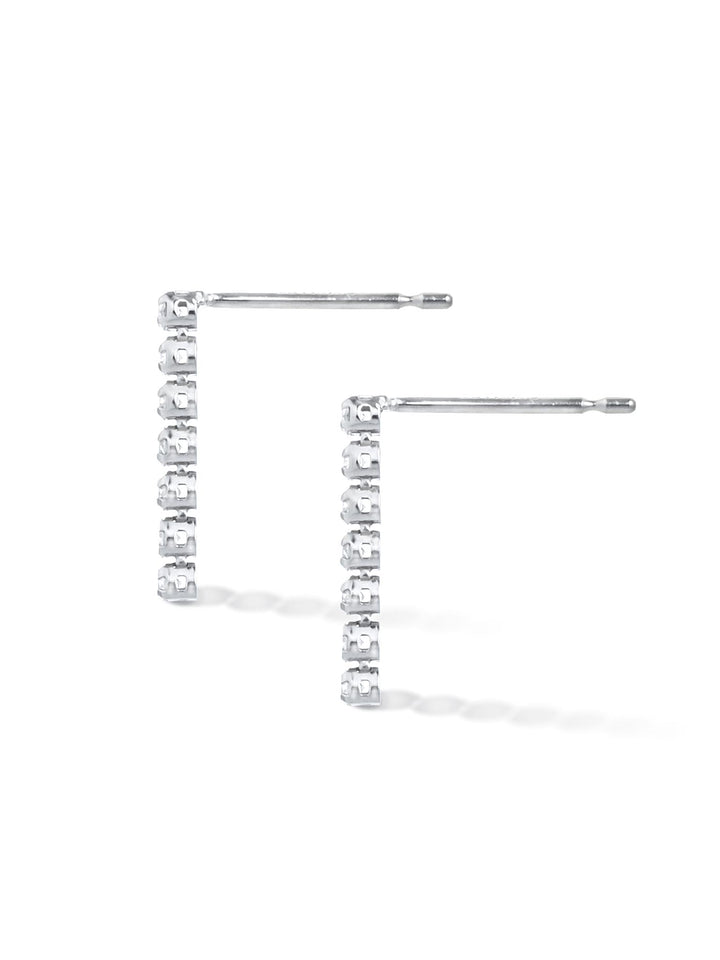 0.21ct プラチナ ライン ピアス