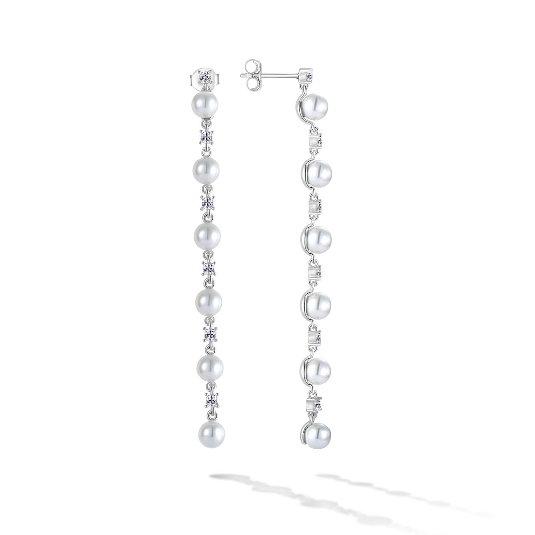 ✖️ルウナ コラボコレクション モアサナイト パールピアス