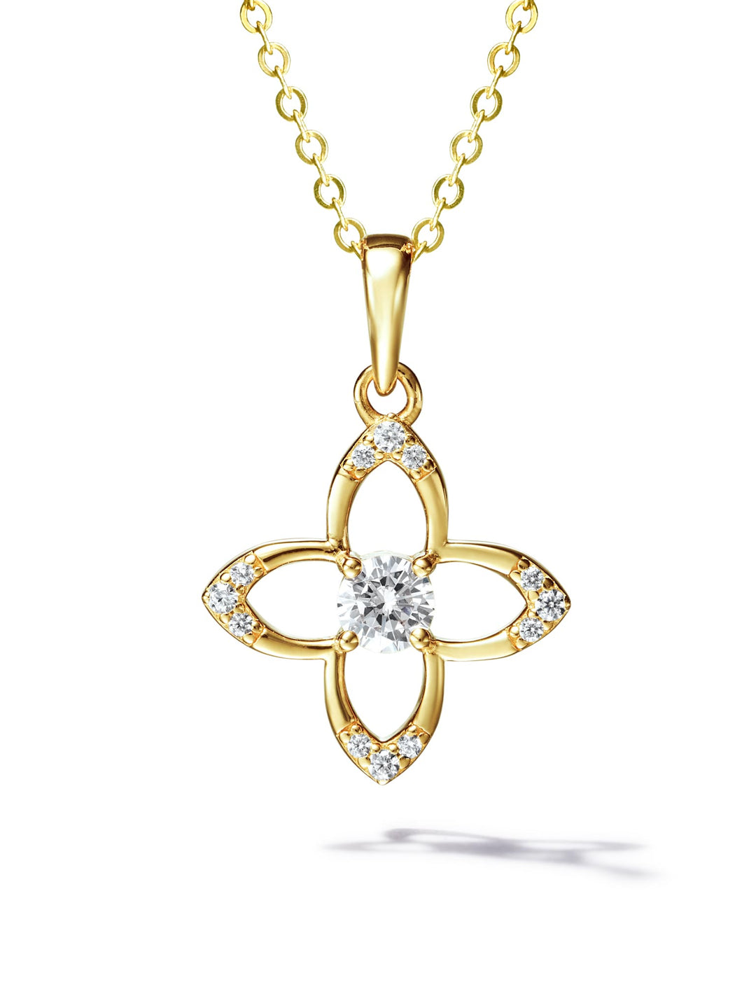0.31ct 18K イエローゴールド シグネチャー ネックレス