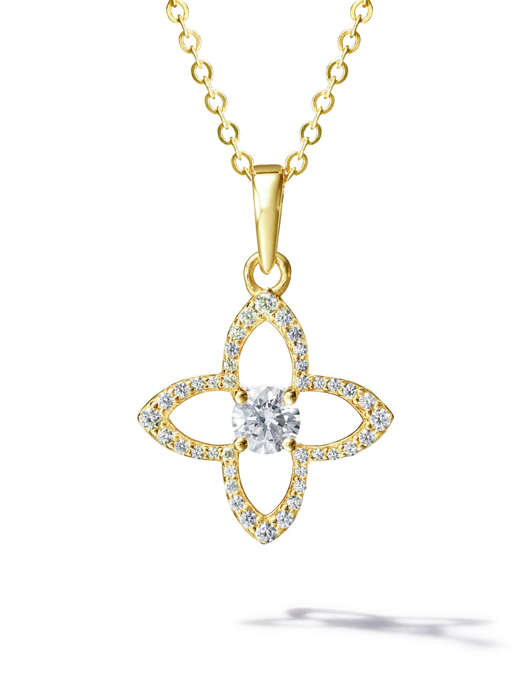 0.398ct 18K イエローゴールド シグネチャー ネックレス