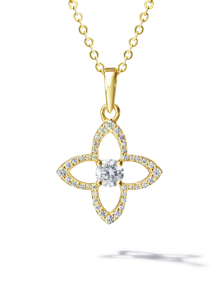 0.398ct 18K イエローゴールド シグネチャー ネックレス