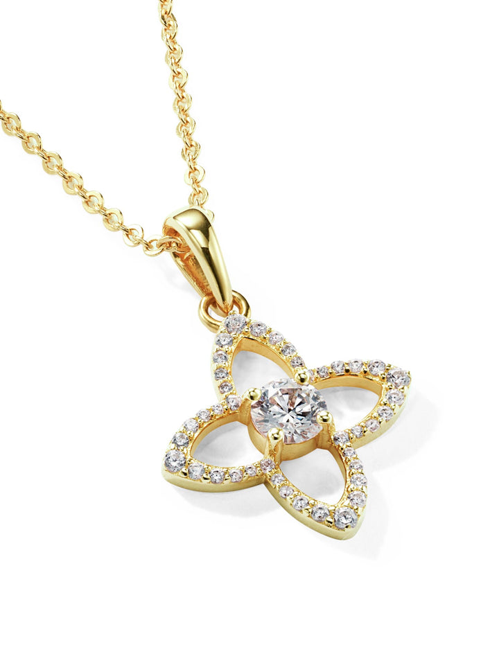 0.398ct 18K イエローゴールド シグネチャー ネックレス