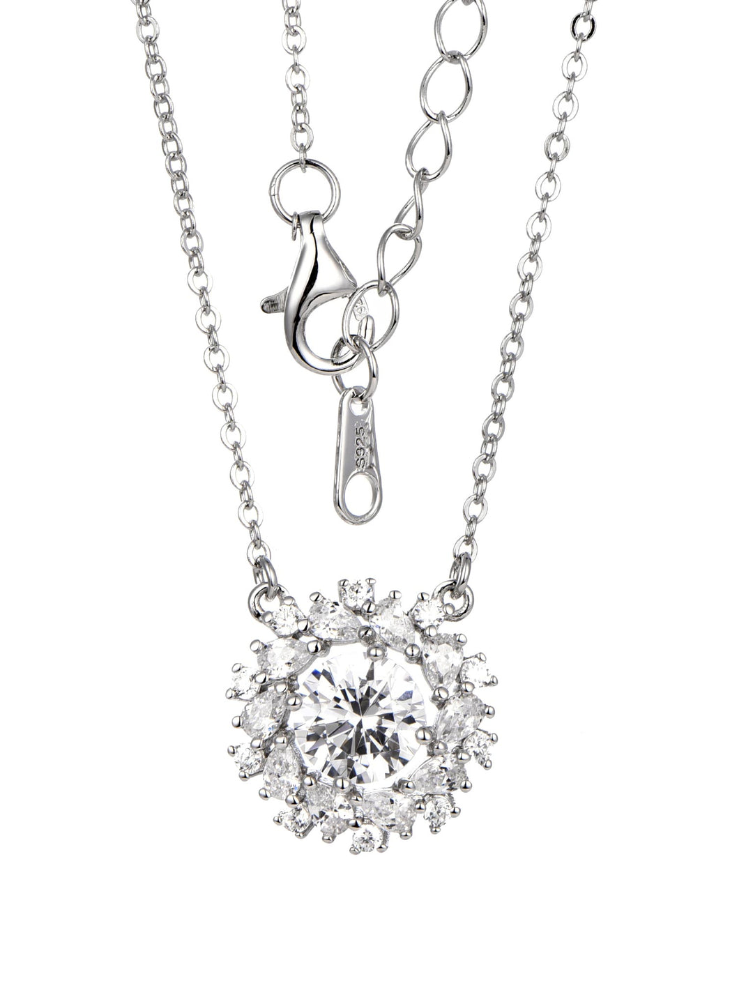 2.45ct ラボグロウンダイヤモンド フラワー ネックレス プラチナ