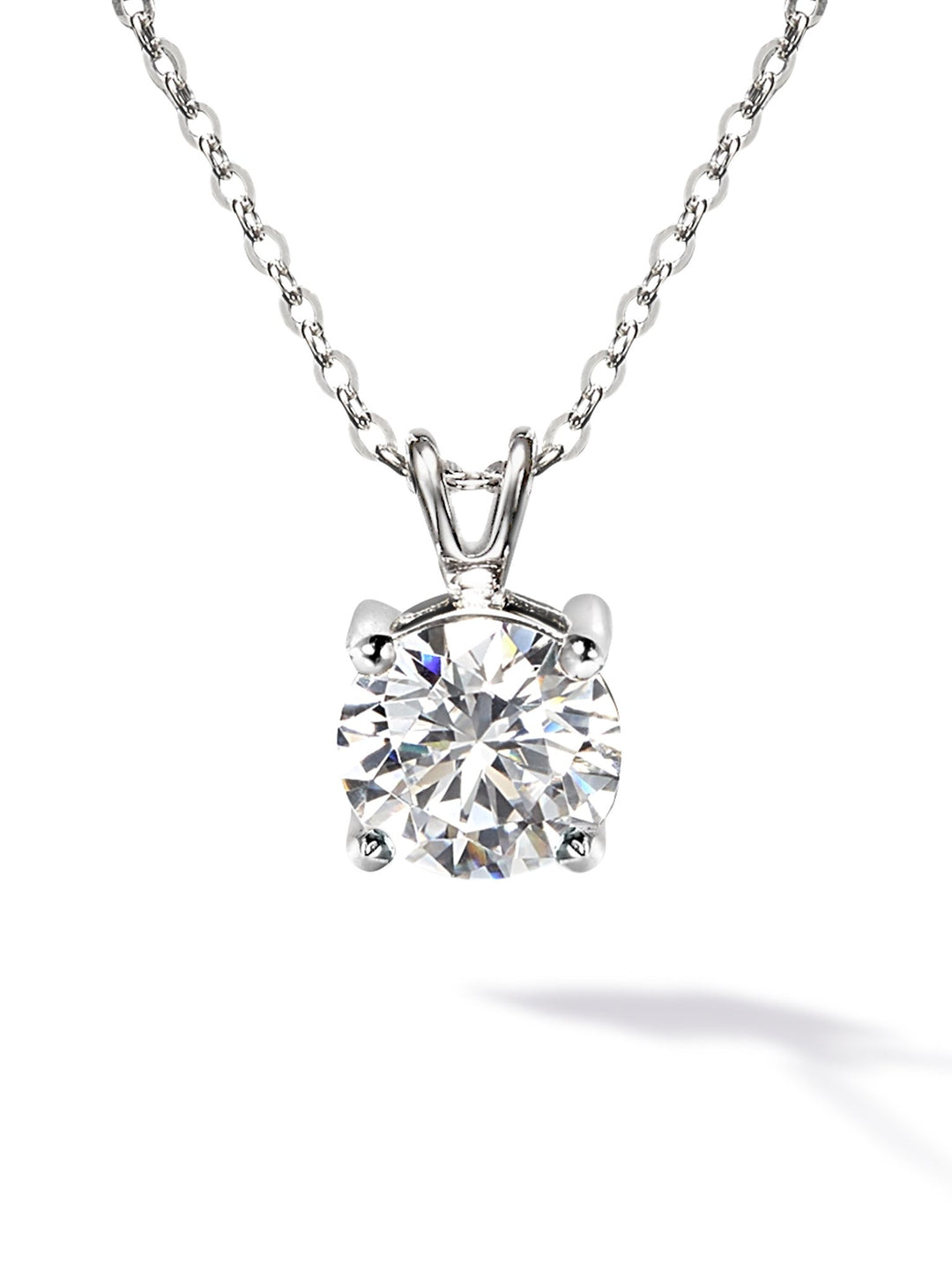 0.5ct プラチナ 4つ爪 ソリティア ネックレス