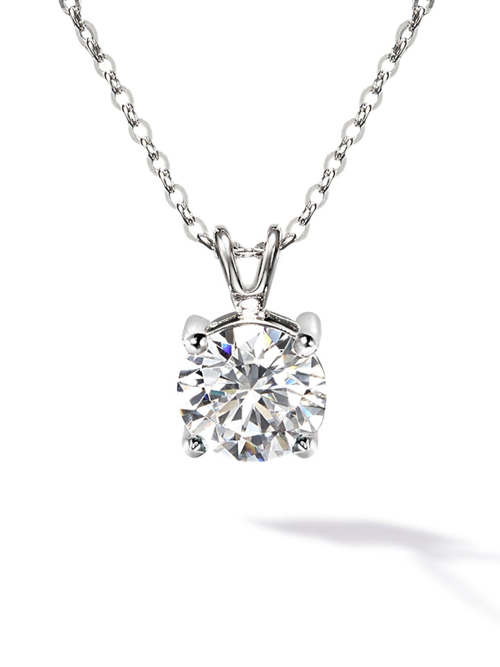 0.5ct プラチナ 4つ爪 ソリティア ネックレス
