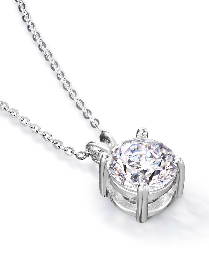 1.0ct プラチナ 4つ爪 ソリティア ネックレス