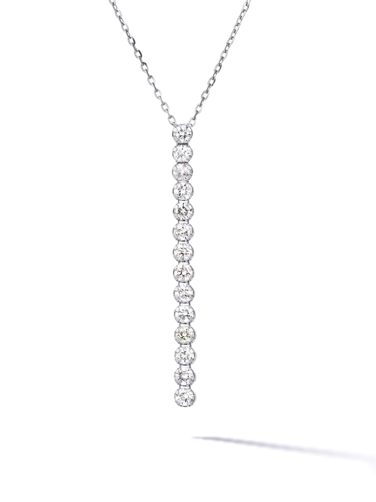 0.21ct プラチナ ライン ネックレス | NEXT DIAMOND NEW YORK – NEXT