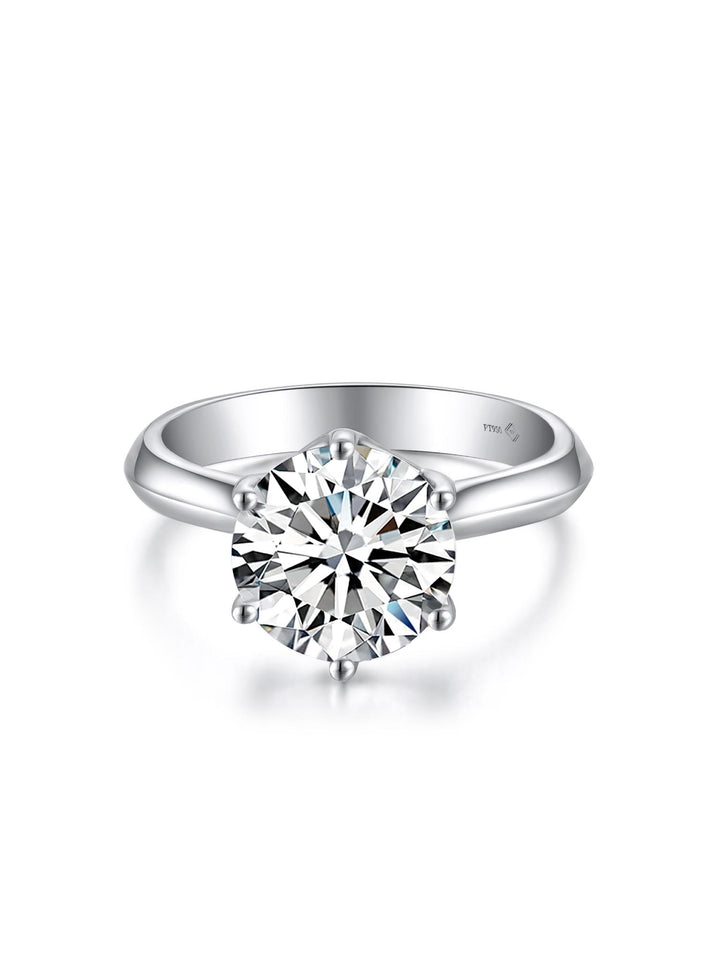 3.015ct プラチナ 6つ爪 ソリティア リング