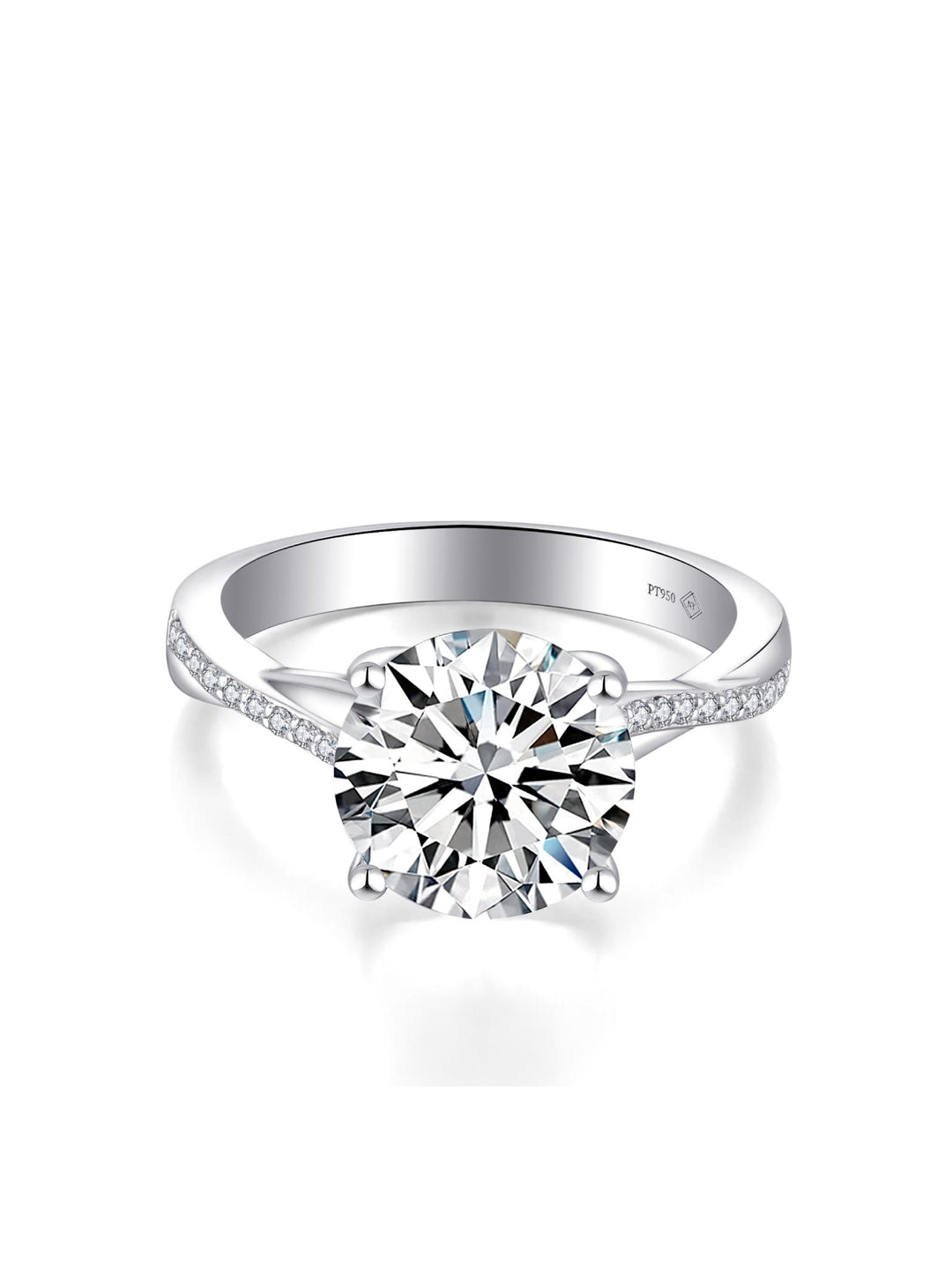 3.115ct プラチナ 4つ爪 リング